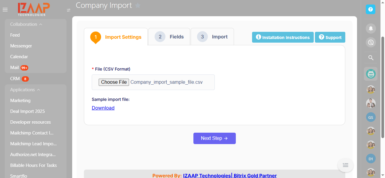  Company-import