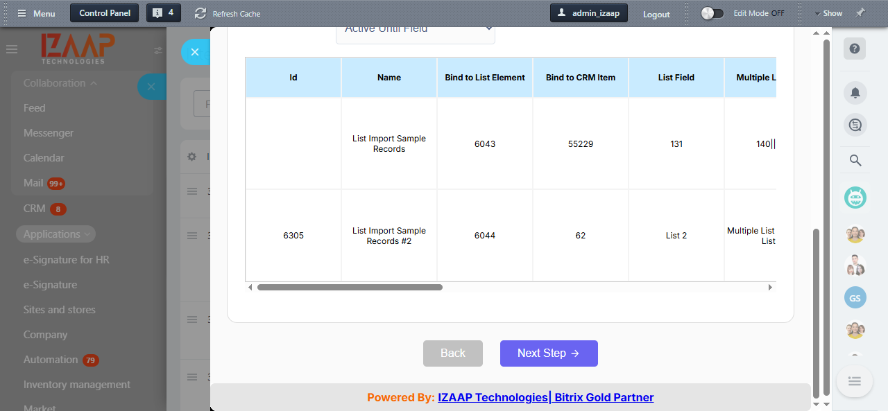 List import process