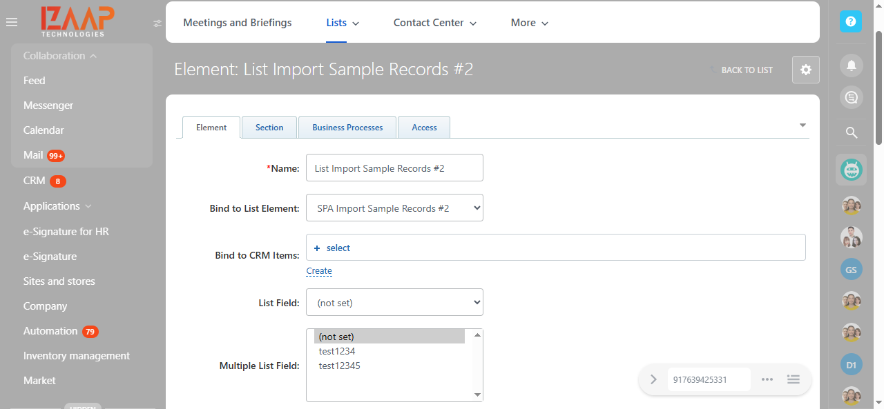 process to see the imported Records