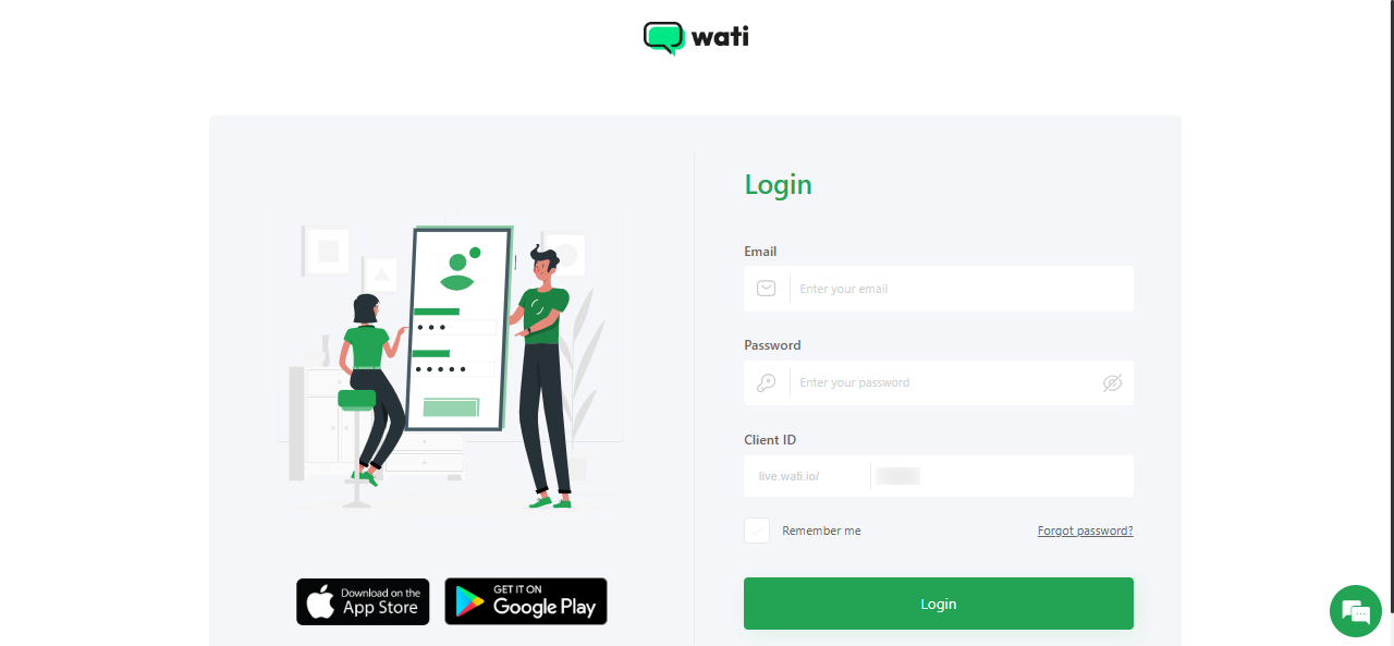 Login into Wati Account