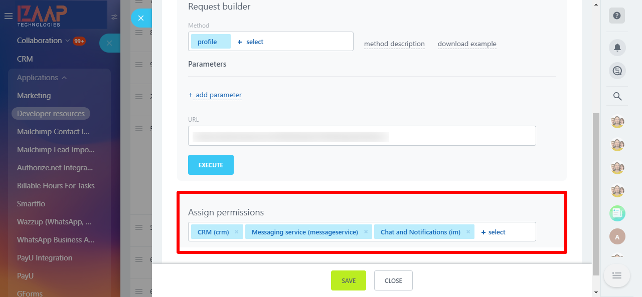 Create an Inbound Webhook in Bitrix24