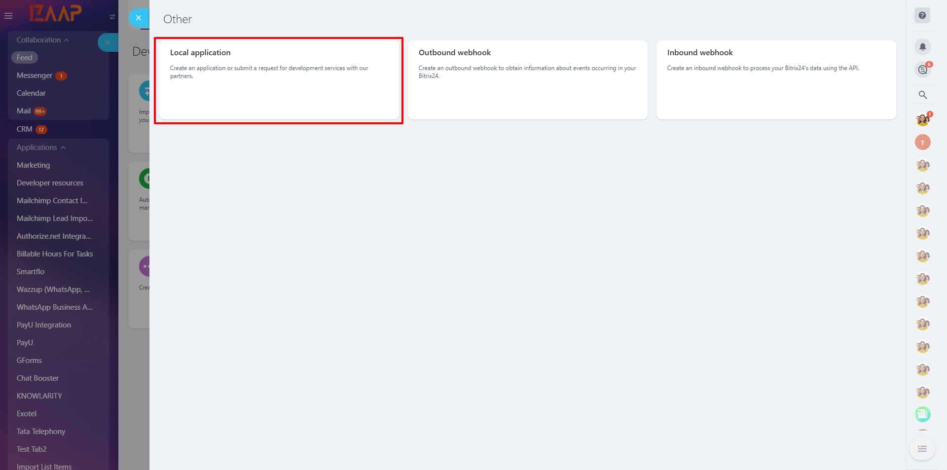 Local Application Configuration